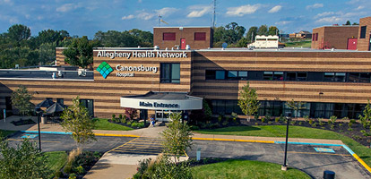 A view of the Canonsburg Hospital entrance.