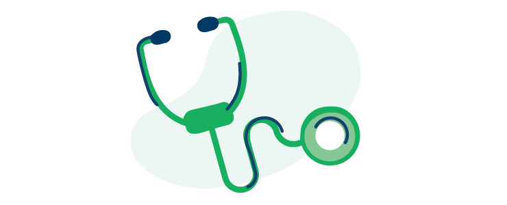 An illustration of a stethoscope.