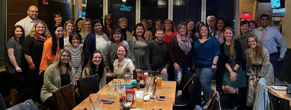 A group picture of Breast Imaging Fellows and Staff