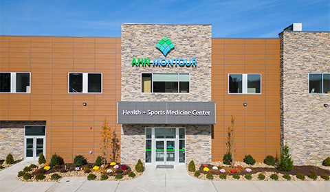 ahn montour health sports medicine center front of the building