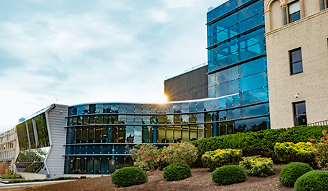 image of the exterior of the AHN Cancer Institute