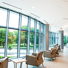 Lobby of the Cancer Institute at Allegheny General