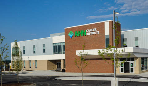 image of the exterior of AHN Beaver Cancer Institute