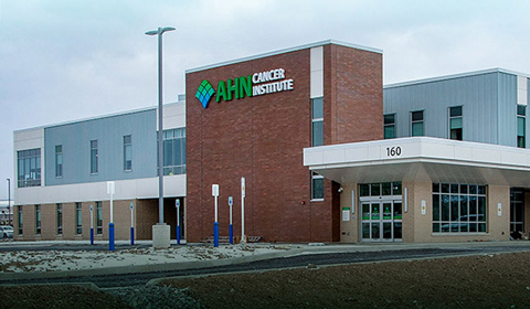 image of the exterior of AHN Butler Cancer Institute