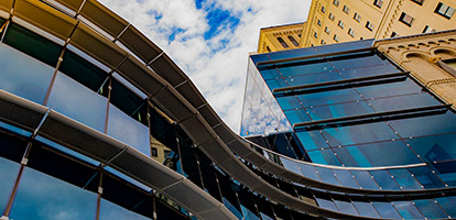 A view of Allegheny General Hospital's new Cancer Institute building.