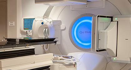 A linear accelerator medical device.