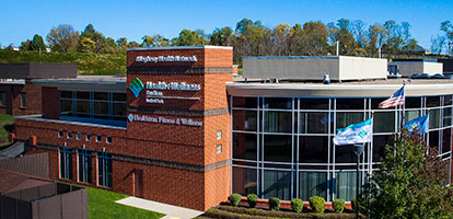 A view of the Bethel Park Health and Wellness Pavilion building.