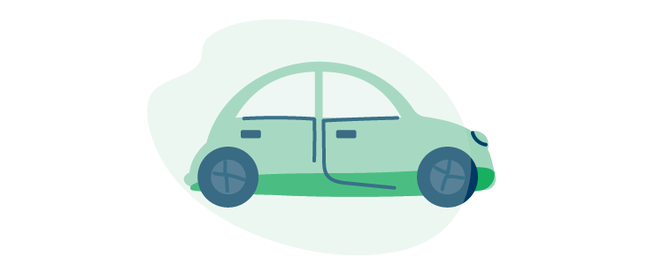 illustration of a parked car