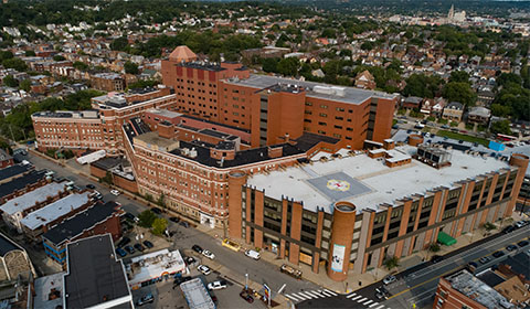 image of the exterior of West Penn Hospital