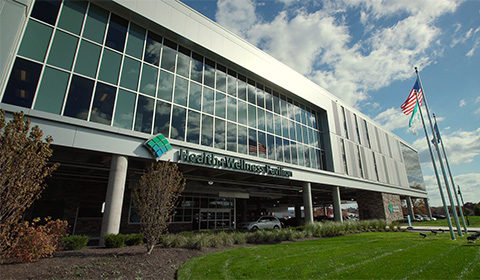 image of the exterior of Wexford Health and Wellness Pavilion