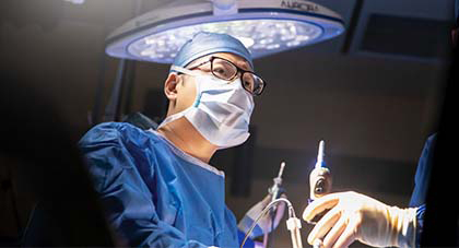 neurologist performing an operation
