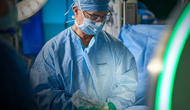 doctor performing basal cell carcinoma treatment