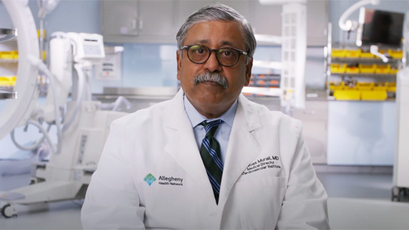 Dr. Srinivas Murali, Cardiology Specialist discussing the cardiac amyloid team at AHN Cardiovascular Institute.