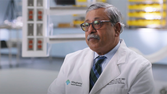 Dr. Srinivas Murali, Cardiology Specialist at AHN Cardiovascular Institute discussing the importance of a team for the diagnosis and treatment of amyloidosis