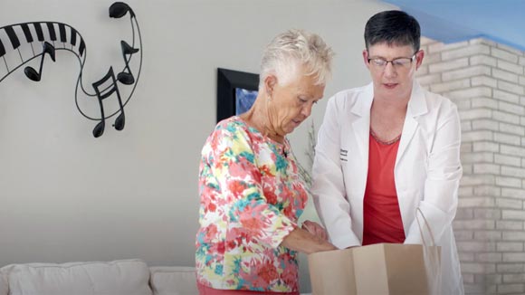 Patient getting care at home