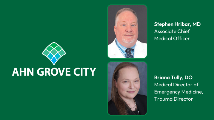 Dr. Stephen Hribar and Dr. Briana Tully 