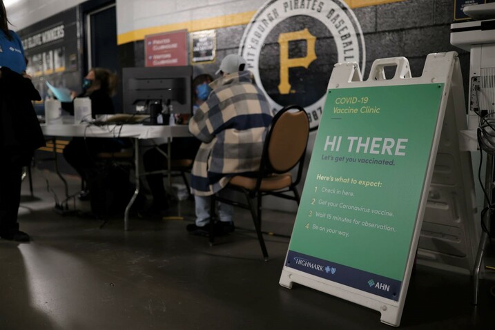 AHN vaccination clinic at PNC Park